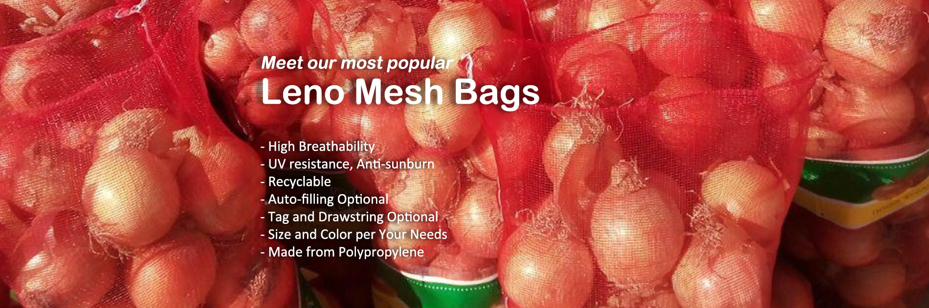 Leno Mesh Bag backgroud